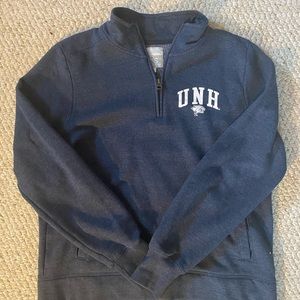 UNH 1/4 zip sweatshirt